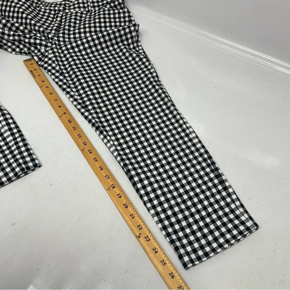 Talbots Pants‎ Woman 6 Curvy  Hampshire Ankle Black Gingham Pockets Stretch - Picture 10 of 11
